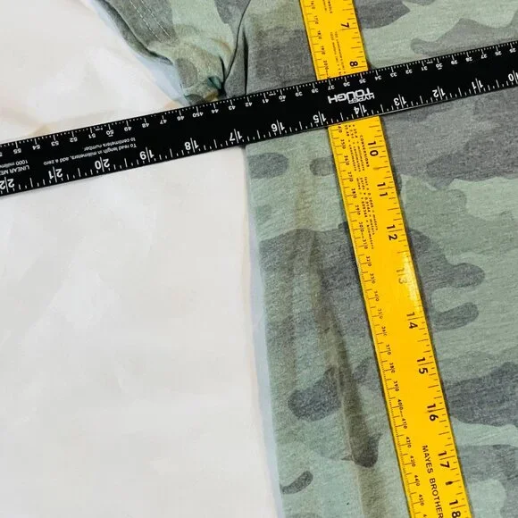 Jane & Delancey Women's Ruffled Hem Camouflage T-shirt Dress XS - Picture 5 of 8